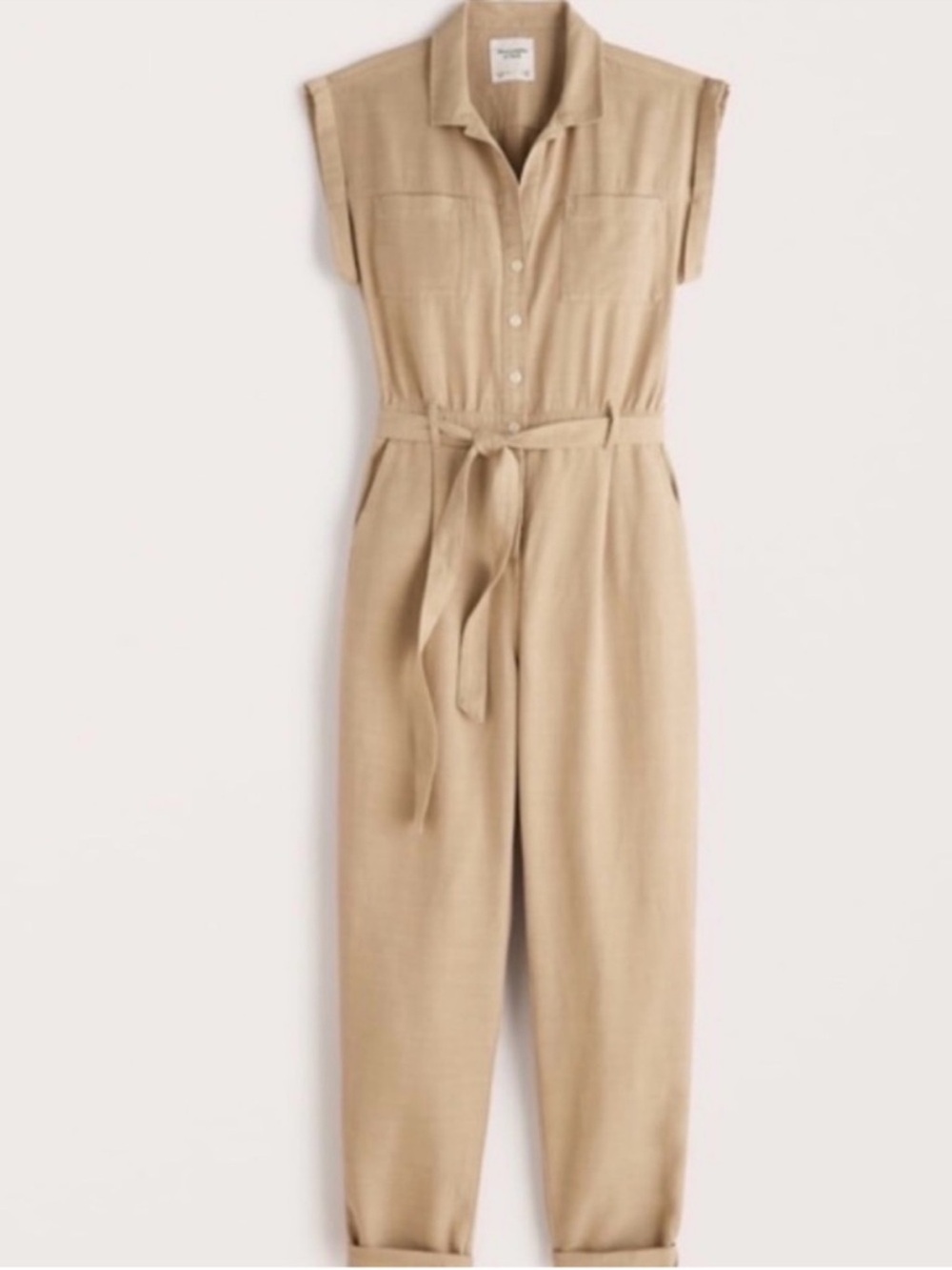 Abercrombie Belted Utility Jumpsuit